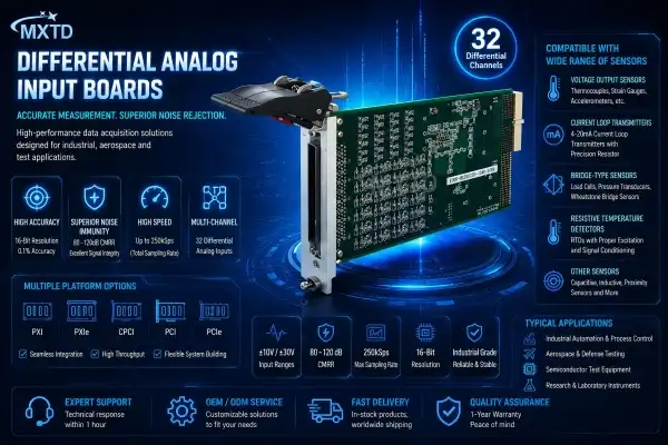What Sensors Are Compatible With Differential Analog Input Boards?
